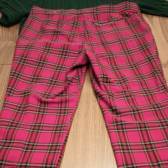 Jules & Leopold Size L Red Holiday Plaid Pull-on Pants (EUC) - Picture 10 of 11
